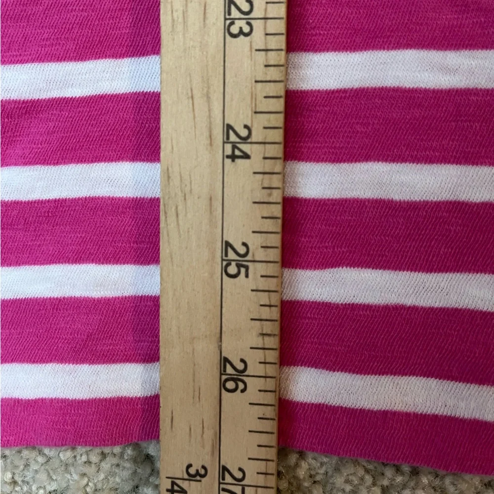 Ralph Lauren Sport Top Bright Pink Striped Boatneck Long Sleeve T Shirt Size XL - Picture 6 of 6